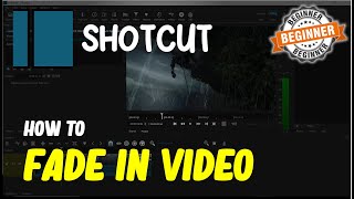 Shotcut How To Fade In Video [upl. by Damita851]