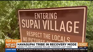 Havasupai Tribe starts cleaning up after deadly flash floods [upl. by Naid]