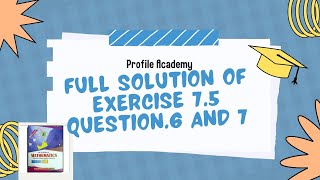 Analytical Geometry Exercise 75 Questions 06and 07  part 03 For Class XII By Profile Academy [upl. by Irahcaz]