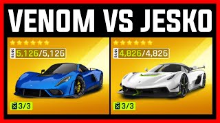 Asphalt 9 Hennessey Venom F5 VS Koenigsegg Jesko [upl. by Akira]