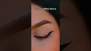 Easy and simple liner hack💥beutyhack makeup viralvideo ytshorts shorts [upl. by Nnahtur971]