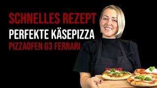 SCHNELLES amp einfaches Pizzateigrezept im G3 Ferrari Pizzaofen [upl. by Tu465]