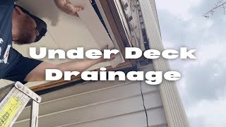 Under Deck Drainage Patio Ceiling Installation [upl. by Goldstein]