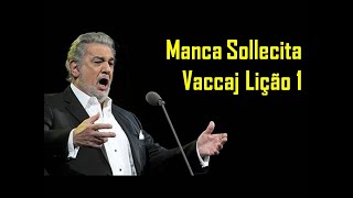 AULA DE CANTO LÍRICO Técnica Vocal Ópera Vaccai NICOLA VACCAJ Lição 1 Manca Sollecita [upl. by Kihtrak214]