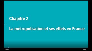 Géo 1re  La métropolisation et ses effets en France [upl. by Malilliw]