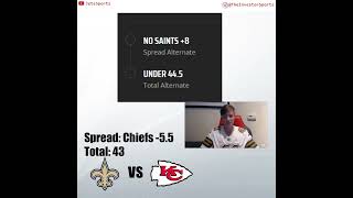 Best 2 Pick Parlay for a Epic Monday Night Football Showdown  Chiefs vs Saints Free Pick and Bet [upl. by Eilsehc]