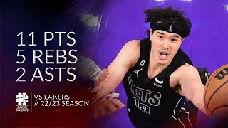 Yuta Watanabe 11 pts 5 rebs 2 asts vs Lakers 2223 season [upl. by Wilow192]