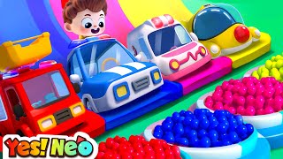 Cars Rescue  Car Garage Adventure  Learn Colors  Nursery Rhymes amp Kids Songs  Yes Neo [upl. by Bella]