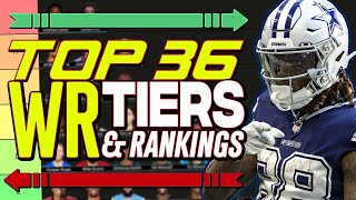 Complete 2024 Fantasy Football WR Rankings Top 36 [upl. by Riva]