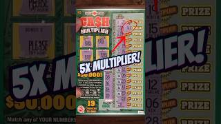 Big WIN on a Scratch Off Ticket from the MD Lottery  5x Multiplier [upl. by Neelac]