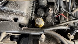 W123 auxiliary fan switch replacement [upl. by Llebyram]