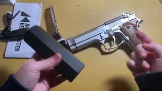 UNBOX Beretta M92F Gel Blaster Pistol Electric Blowback UNBOXREVIEW 2024 [upl. by Sharron205]