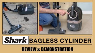 Shark CV100UKT Bagless Cylinder Vacuum Cleaner Review amp Demonstration [upl. by Initirb]