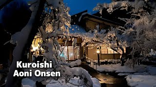 Aoni Onsen Aomori Japan SnowCovered Hot Springs No Electricity No Phone [upl. by Alaric]