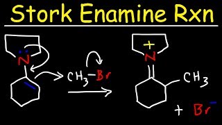 Stork Enamine Reaction Mechanism  Alkylation Acylation amp Michael Addition [upl. by Imogene736]