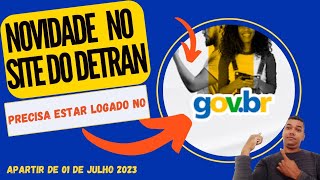 Agora para ter acesso aos serviços no site do Detran você precisará fazer login no GOVBR [upl. by Eicart298]