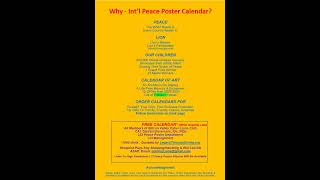 The Final Peace Poster Calendar and PP Related Informational Material PPT 112024 [upl. by Dail]