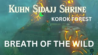 KUHN SIDAJJ SHRINE KOROK FORESTTHE LEGEND OF ZELDA BOTW [upl. by Jorgensen]