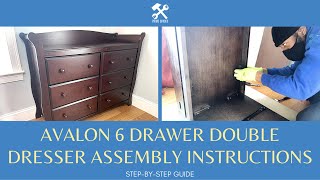 Storkcraft Avalon 6 Drawer Double Dresser Assembly Instructions Full StepbyStep Guide [upl. by Shanleigh14]