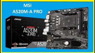 Dica  Atualizar BIOS  MSI  A520MA PRO  AM4  2024 [upl. by Ariak]