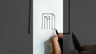 Draw 3d Illusion Drawing 🔥😑 shorts ytshorts viralshort [upl. by Bainbridge745]