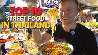 10 Street Foods You MUST TRY in Thailand  Cheap and Delicious  THAI Food Tour in Bangkok 2023 [upl. by Inaleon]