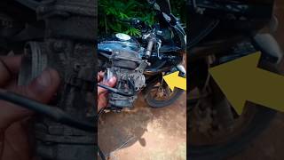 Bajaj Pulsar 220 F carburetor👩‍🔧😱automobile machanical tools subscribe shorts [upl. by Einnos]