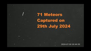 71 Meteors in 1 Night Weymouth UK [upl. by Layne]