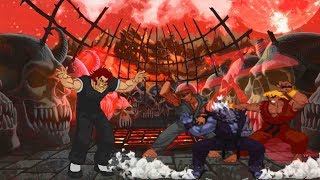 Yujiro Hanma VS Evil Ryu Evil Ken and Oni [upl. by Iredale656]