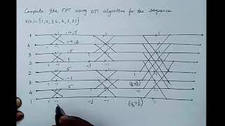 8 point DFT using DIT FFT problem  digital signal processing dsp [upl. by Irafat550]