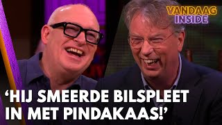 René giert om verhaal van Arend Jan Hij heeft zn bilspleet met pindakaas ingesmeerd [upl. by Ginnifer]