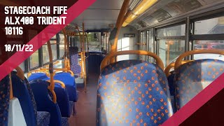 Stagecoach Fife  ALX400 Trident  18116 [upl. by Ferree]