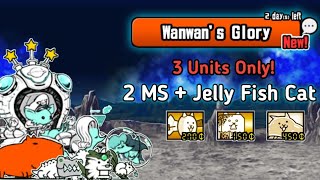 JellyFish Cat Vs Wanwans Glory Star Wah Wah  Battle Cats [upl. by Francoise]