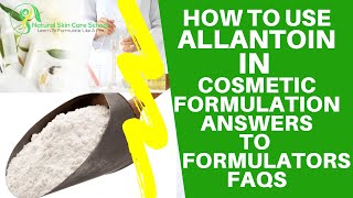 How To Prevent Allantoin Recrystalization In Cosmetic Formulation [upl. by Kcor]