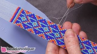 How to Tie Off and Add More Thread in Loom Work [upl. by Anahsed433]