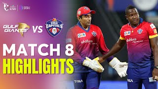 ILT20 2023 Match Highlights  Gulf Giants vs Dubai Capitals  Match 8  ILT20 2023 [upl. by Bianca]