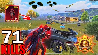 71 KILLS 🔥 FASTEST RUSH GAMEPLAY With Blood Raven XSUIT😍 ACE MASTER RANK SAMSUNGA7A8J4J5J6J7 [upl. by Alyam356]