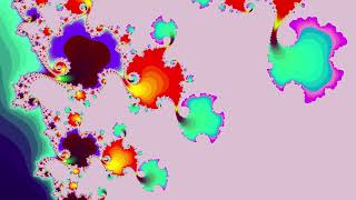 MANDELBROT  Sorbet champagne en 4K 🍨🍧fractales MANDELBROT davinciresolve art numérique [upl. by Ariem129]