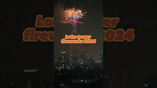 Lotte tower fireworks 2024 shorts fireworks 롯데타워 bts seoul korea happynewyear2024 [upl. by Gilbert]