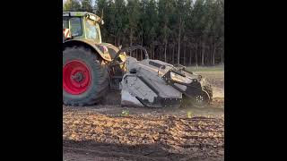 FAE forestry tiller at work with a Fendt tractor [upl. by Aryan720]