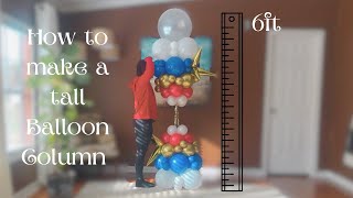 How to make a TALL balloon column [upl. by Athiste]