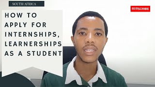 Applying for Internships Learnerships and Graduate programmes in South Africa [upl. by Kerr]