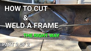 Ford Ranger MIG welding truck frame back together how to Build part 7 [upl. by Anawek]