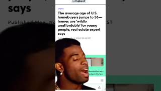 Homes are unaffordable financialliteracy kamalaharris donaldtrump realestate housingmarket [upl. by Eelac]