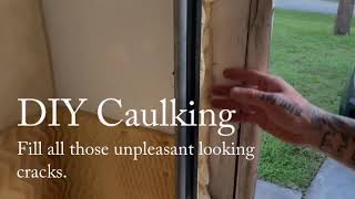 DIY Caulking up ugly cracks FAST EASY TIPS [upl. by Aseen]