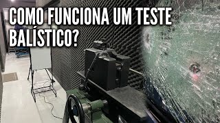 Como funciona um teste balísticos nos itens da blindagem automotiva [upl. by Namzed]