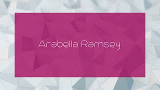 Arabella Ramsey  appearance [upl. by Flss939]