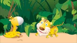 En la selva  Canciones infantiles los sonidos de los animales  nursery rhymes [upl. by Darnell27]