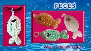 Cómo hacer un Pez adorno Navidad con gomitas elásticas [upl. by Kimon]