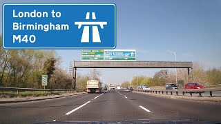 M40 Motorway London to Birmingham UK  Actual Speed [upl. by Naic687]